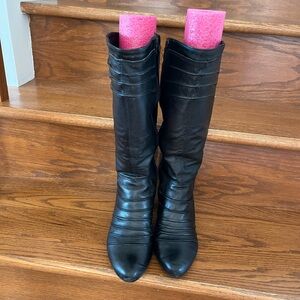 Black Leather  Boots